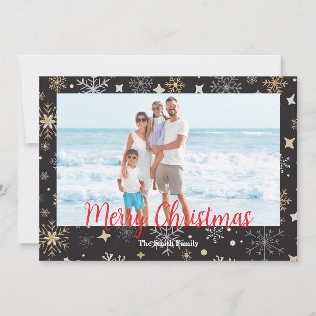 Customisable Modern Christmas Card (Front)
