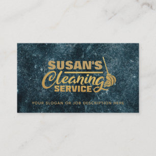 Customisable Modern Cleaning Business Cards