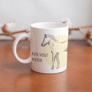 Customisable Modern Foal Minimal Cute Unisex Horse Coffee Mug
