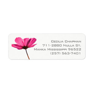 Customisable Modern Pink Flower Photo Nice Elegant