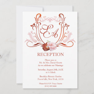 Customisable Modern Reception Layout Invitation