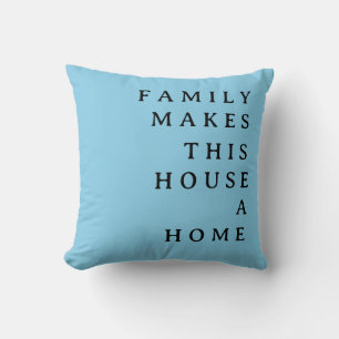 Customisable Modern Sky Blue Sofa Decorative Cushion