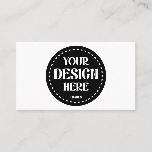 Customisable, modern, sleek & timeless business card (Front)