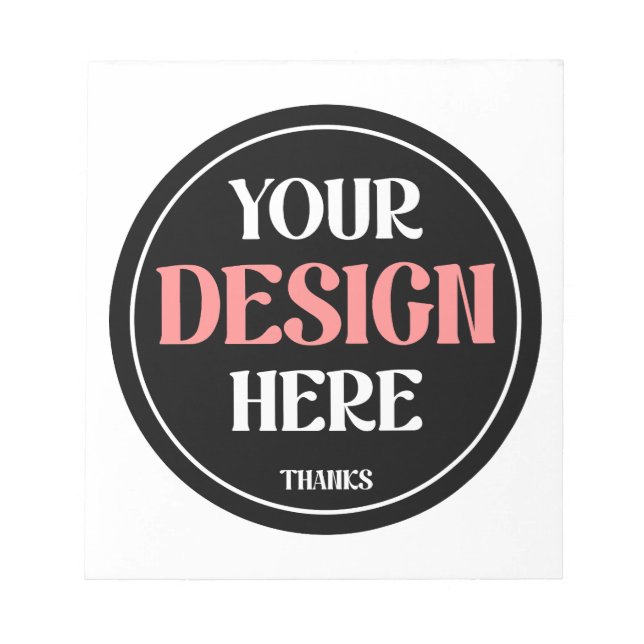 Customisable, modern, sleek & timeless notepad (Front)