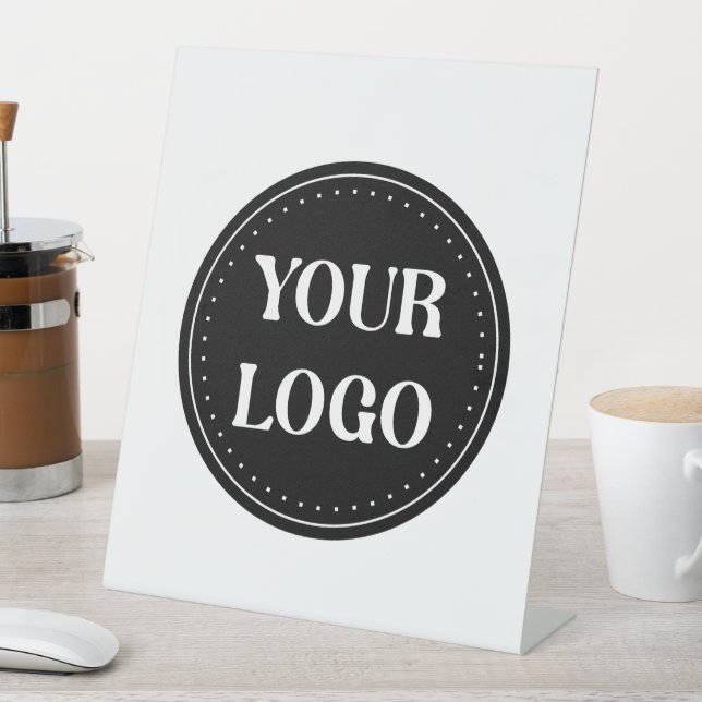 Customisable, modern, sleek & timeless pedestal sign (In SItu)