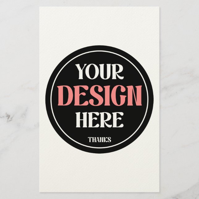Customisable, modern, sleek & timeless stationery (Front)