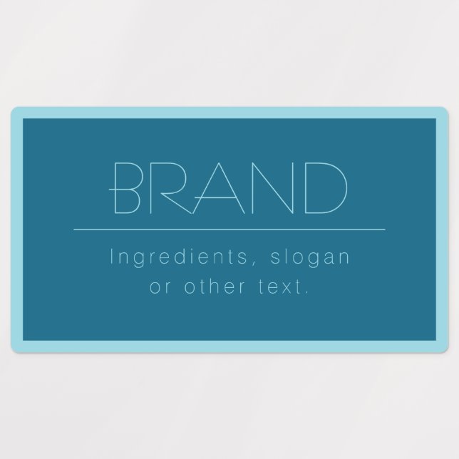 Customisable Modern Text | Ocean & Robin Egg Blue (Design 3)