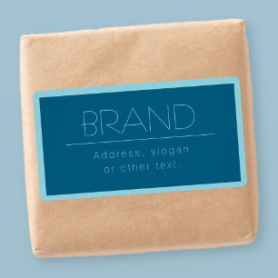 Customisable Modern Text Ocean & Robin Egg Blue