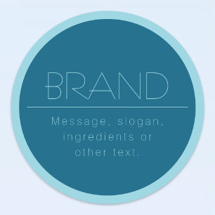 Customisable Modern Text   Ocean & Robin Egg Blue