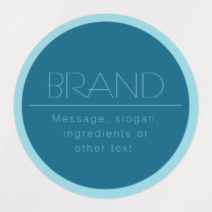 Customisable Modern Text   Ocean & Robin Egg Blue