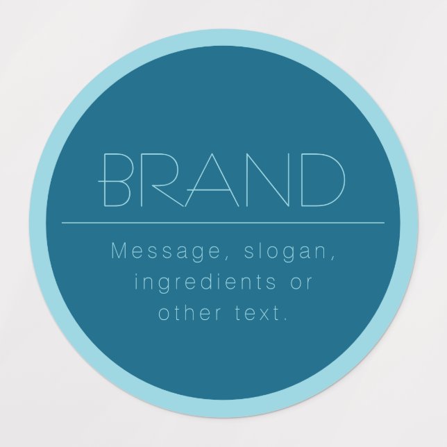 Customisable Modern Text | Ocean & Robin Egg Blue (Design 3)