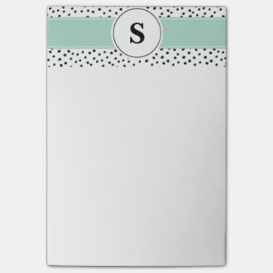 Customisable Monogram 4x6 Post-It Pad Notes