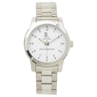 Customisable Monogram and Name Watch