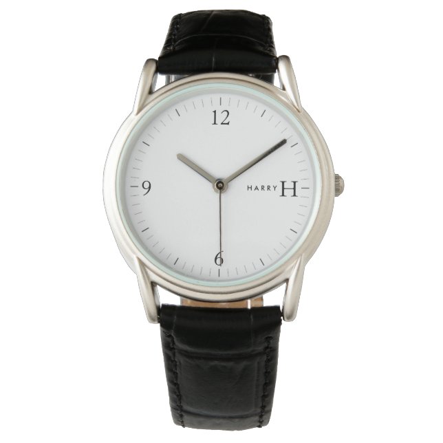 Customisable Monogram and Name Watch (Front)