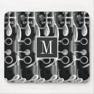Customisable Monogram Clarinet Mouse Mat