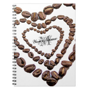 Customisable Monogram Coffeeholic notebook! Notebook