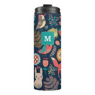Customisable Monogram Forest style Thermal Tumbler