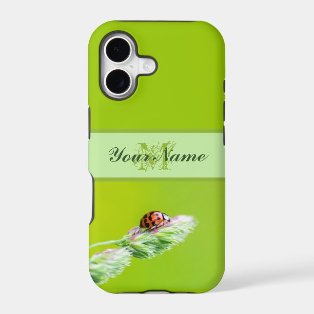 Customisable Monogram Good luck little ladybug! (Back)