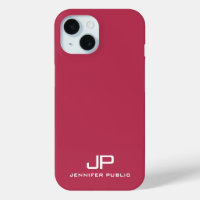 Customisable Monogram Name Template Viva Magenta