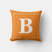 Customisable Monogram on Throw Pillow