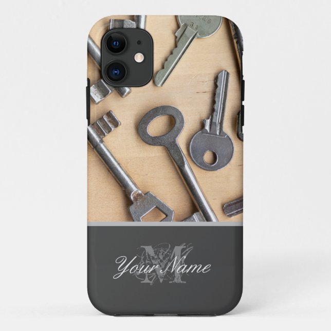 Customisable Monogram with different keys! Case-Mate iPhone Case (Back)