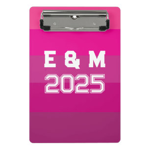 "customisable monogramm and years mini clipboard