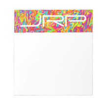 Customisable Monogrammed Abstract Swirl