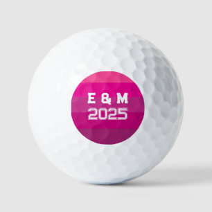 Customisable monograms and years golf balls