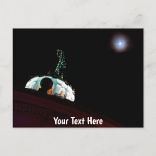 Customisable moon & cross, Quito, Ecuador Postcard