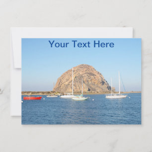 Customisable Morro Rock, California card