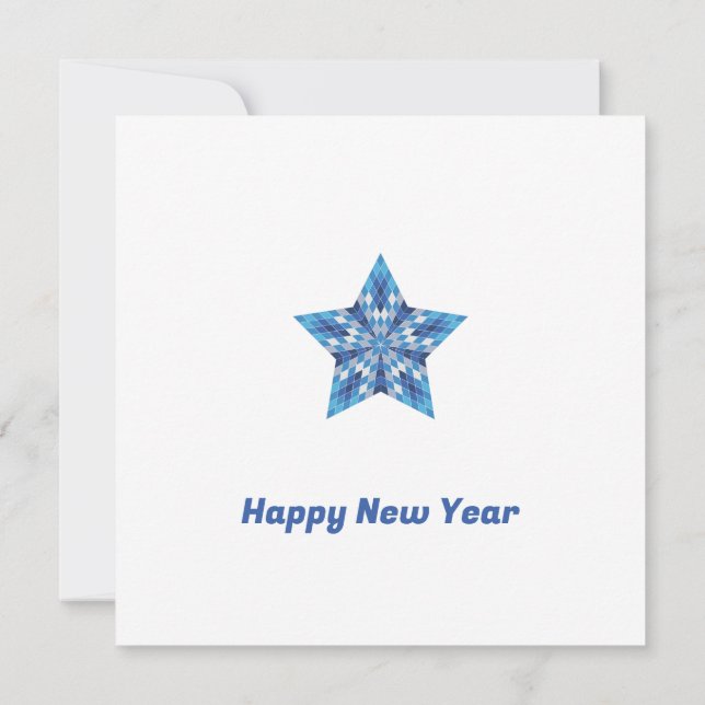 Customisable Mosaic Starburst Card (Back)