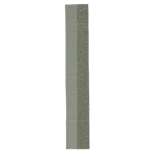 Customisable Moss Green Accent Table Runner (Front)