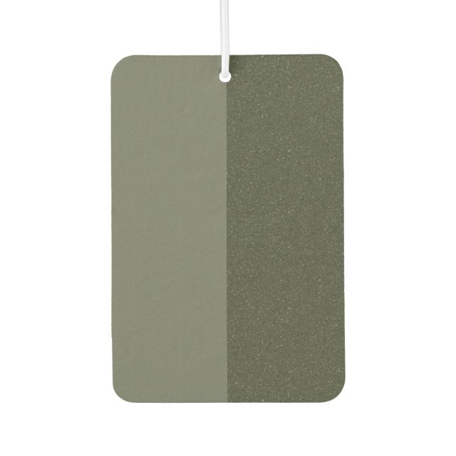 Customisable Moss Green Air Freshener Duo (Front)
