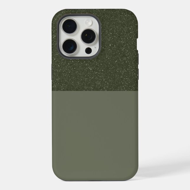 Customisable Moss Green Duo iPhone Case (Back)