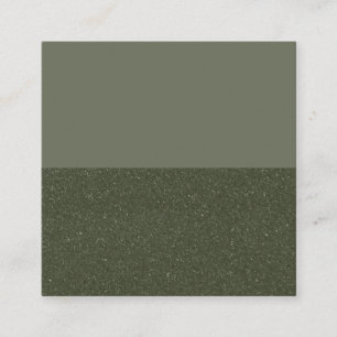 Customisable Moss Green Flat Loyalty Card