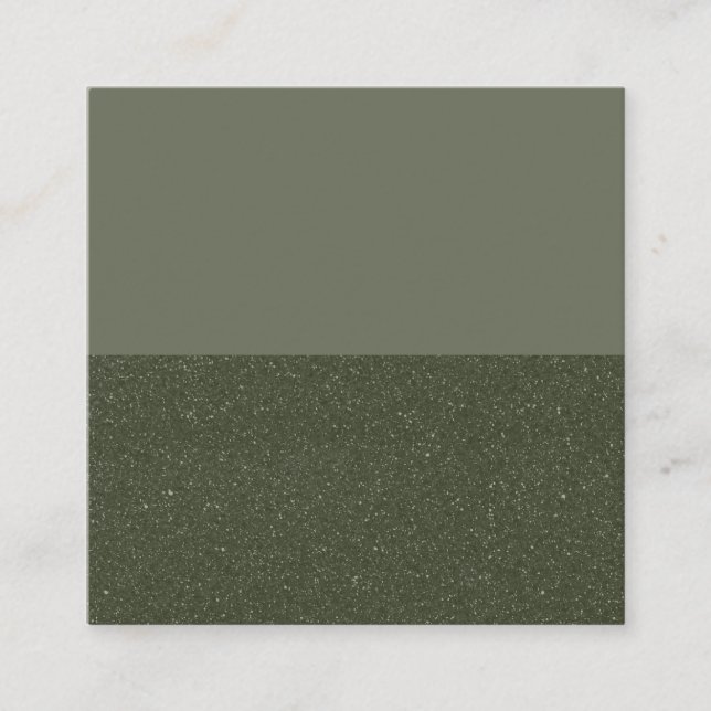 Customisable Moss Green Flat Loyalty Card (Front)