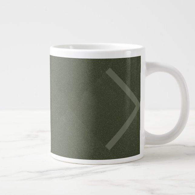 Customisable Moss Green Modern Mug (Right)