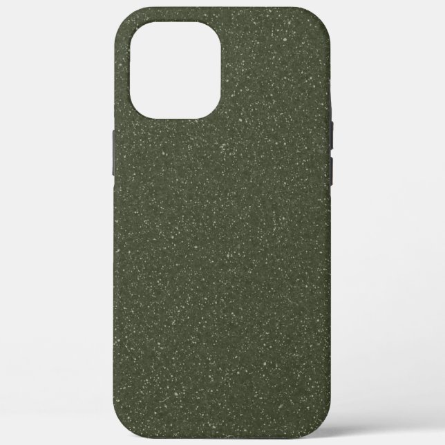 Customisable Moss Green Noise iPhone Case (Back)