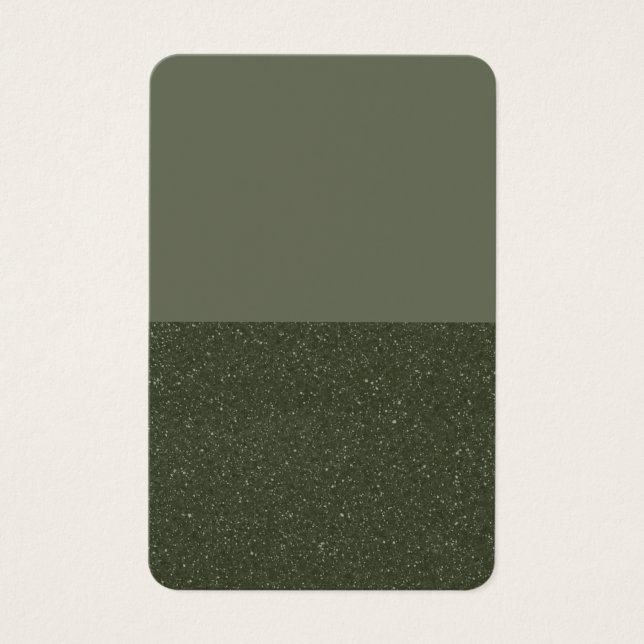 Customisable Moss Green Noise Profile Card (Front)