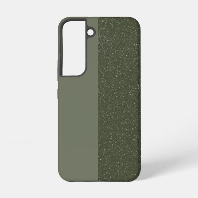 Customisable Moss Green Split Galaxy S22 Case (Back)
