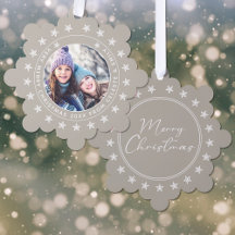 Customisable Mother Daughter Taupe Merry Christmas