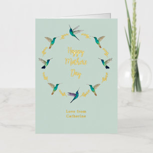 Customisable Mother's Day Foil Greeting Card