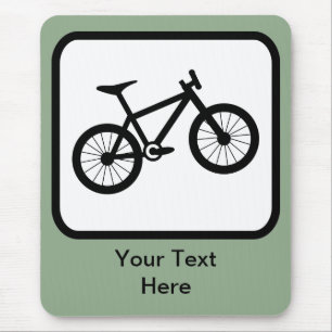 Customisable Mountain Biker Logo Mouse Mat