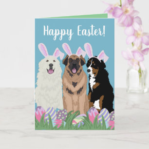 Customisable Mountain Dogs Easter  Card