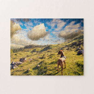Customisable Mountain Landscape Photography Jigsaw Puzzle
