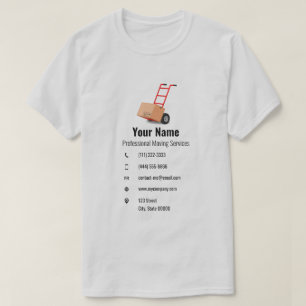 Customisable moving services cart T-Shirt