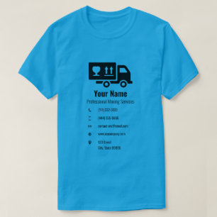Customisable moving services truck blue T-Shirt
