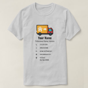 Customisable moving services truck T-Shirt