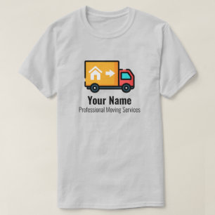 Customisable moving services truck T-Shirt
