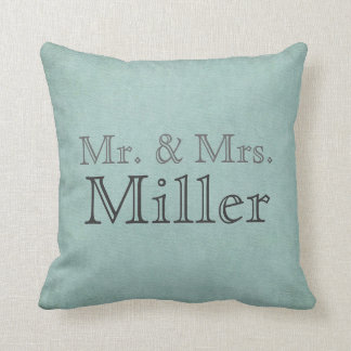 Customisable Mr. & Mrs. Pillow